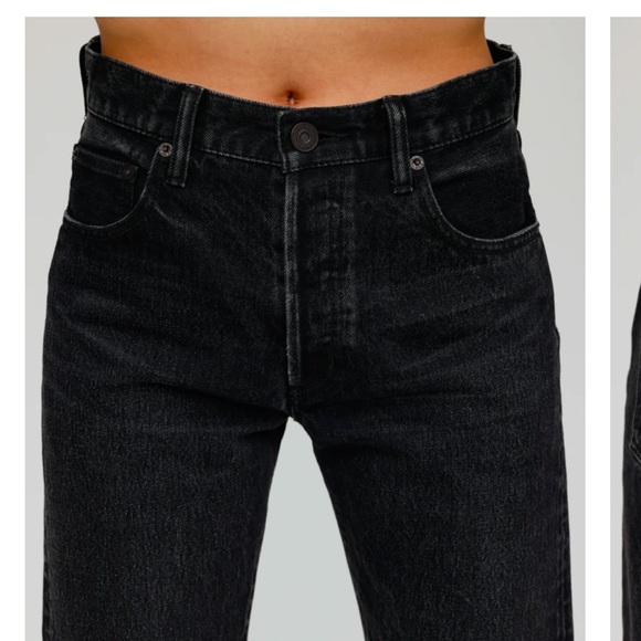 MOUSSY Northville Straight Black Vintage Washed Jeans Sz 24 x 29 - Picture 2 of 6